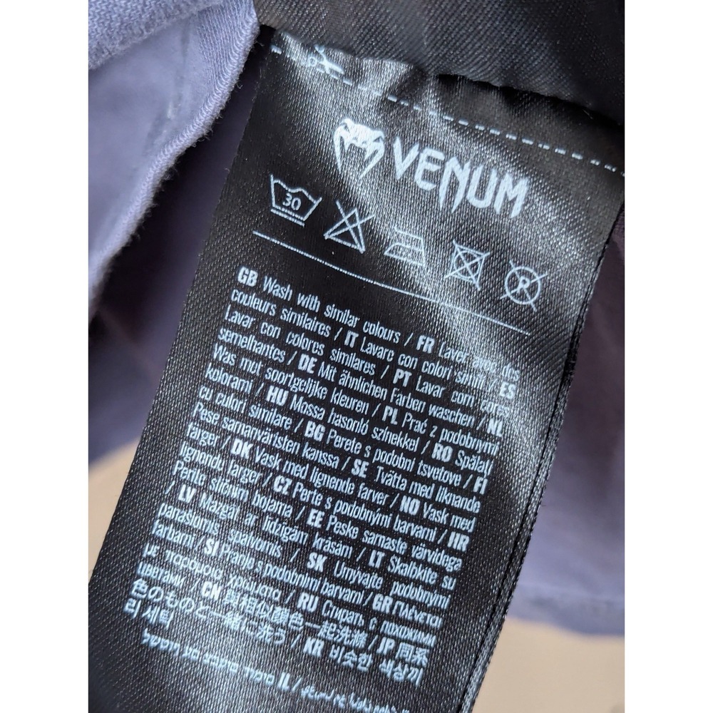 Venum Silent Power T-Shirt Mens XL Grey Charcoal Tonal Embroidered Logo Sport - Picture 14 of 16